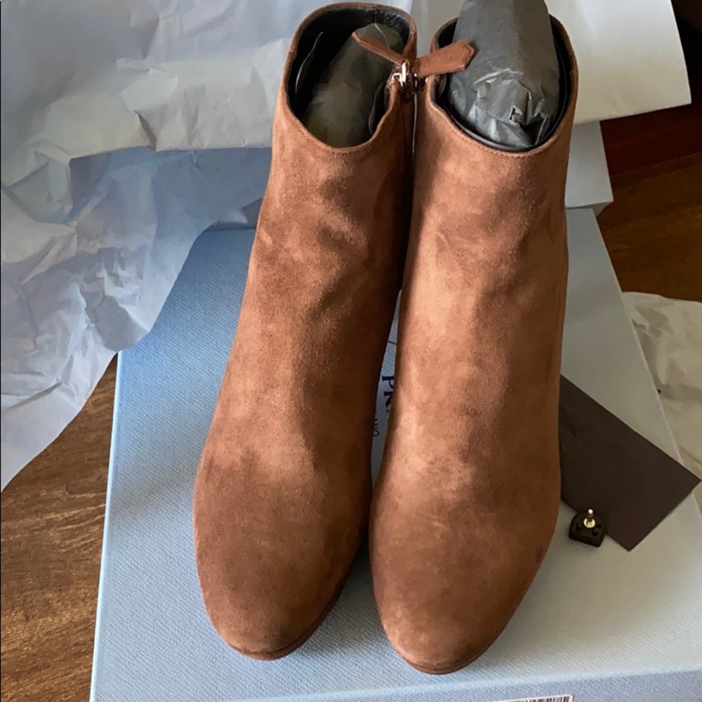 Prada platform suede bootie. - Picture 16 of 16